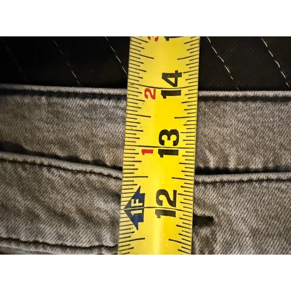 Levi's 514 Straight Fit Jeans Mens 40x30 Grey Red Tab Stretch Denim